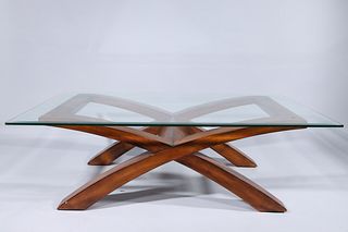 Wood & Glass Coffee Table