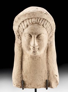 Archaic Greek Pottery Protome - Female Bust