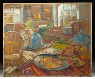 Trafford Klots Painting - Living Room, ca. 1963