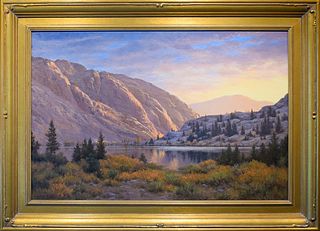 LINDA BROWN, "Sierra Dawn," Oil on panel