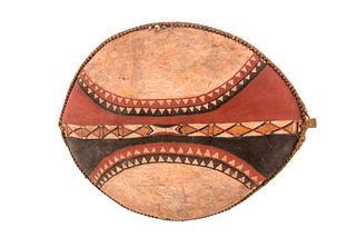 Maasai Peoples Buffalo Hide Shield c. 19th-20th C