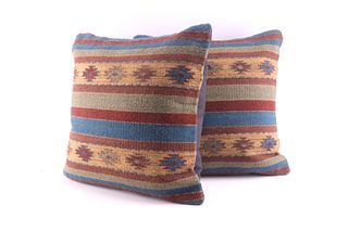 Sunburst Banda Wool Set of Pillows by A. Gutierrez