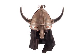 Migration Period Viking Raider Horned Helmet