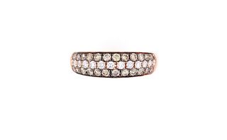 Vintage Brown Diamond 14k Rose Gold Ring