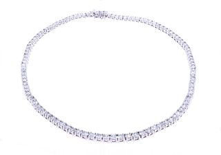 AMAZING 23.53ct Natural Diamond 18k Gold Necklace