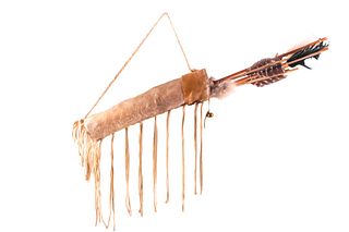 Plains Native American Indian Rawhide Arrow Quiver