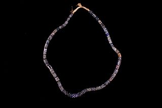 Venetian Skunk & Roman Eye Trade Bead Necklace