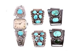 Navajo & Zuni Turquoise Old Estate Watch Bands