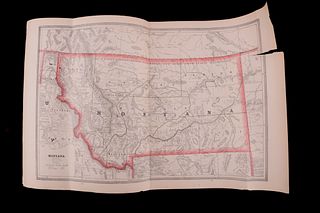 1884 G.F. Cram MT. ID. WY Indian Reservation Maps