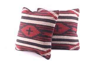 Third Phase Cross Wool Set of Pillows by D. Ruiz