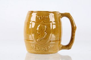 "New Deal"  Franklin D Roosevelt Coffee Mug C 1933