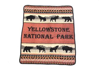 Yellowstone National Park Souvenir Blanket