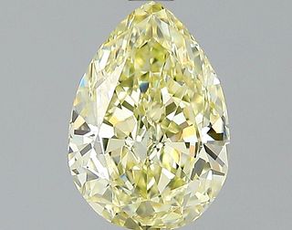 1.43 ct., Fancy Yellow/VS1, Pear cut diamond, unmounted, VM-2413