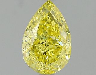 1.26 ct., Fancy Intense Yellow/VS1, Pear cut diamond, unmounted, IM-642-001-01