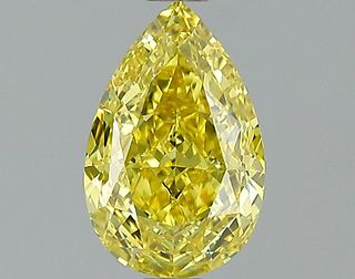 1.03 ct., Fancy Intense Yellow/IF, Pear cut diamond, unmounted, PK2271-01