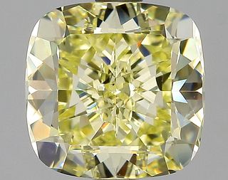 3.05 ct., Fancy Yellow/VS2, Cushion cut diamond, unmounted, PK1579