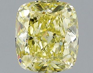 2.02 ct., Fancy Yellow/VS1, Cushion cut diamond, unmounted, GM-0860