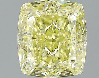 1.64 ct., Fancy Yellow/VS1, Cushion cut diamond, unmounted, PK2100-01