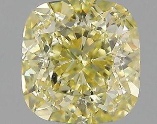 1.52 ct., Fancy Yellow/SI1, Cushion cut diamond, unmounted, P9769-02
