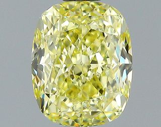 1.39 ct., Fancy Yellow/VVS2, Cushion cut diamond, unmounted, PK2049
