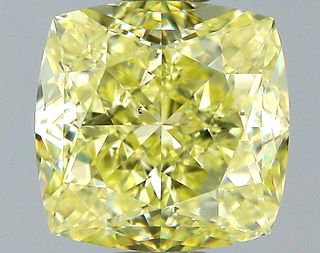 1.26 ct., Fancy Yellow/VS1, Cushion cut diamond, unmounted, SH-0871