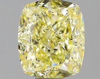 1.21 ct., Fancy Yellow/VVS2, Cushion cut diamond, unmounted, PK2100-17