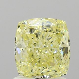 1.2 ct., Fancy Light Yellow/IF, Cushion cut diamond, unmounted, VM-1307