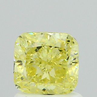 1.1 ct., Fancy Yellow/VS1, Cushion cut diamond, unmounted, IM-483-001-02