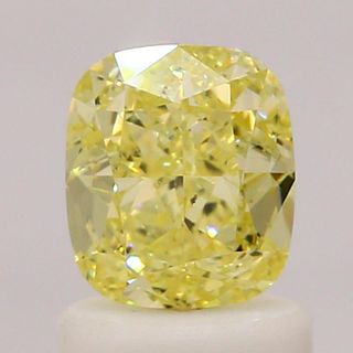 1.09 ct., Fancy Yellow/SI1, Cushion cut diamond, unmounted, IM-484-001-09
