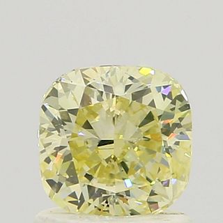 1.01 ct., Fancy Light Yellow/SI1, Cushion cut diamond, unmounted, SH-0574