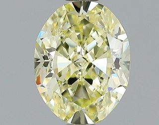 1.52 ct., Fancy Yellow/VS2, Oval cut diamond, unmounted, LM-0131