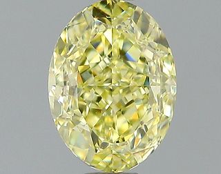 1.34 ct., Fancy Yellow/VS1, Oval cut diamond, unmounted, PK2100-09