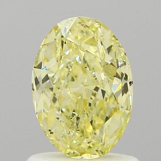 1.03 ct., Fancy Yellow/SI2, Oval cut diamond, unmounted, VM-1300
