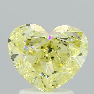 2.17 ct., Fancy Yellow/SI1, Heart cut diamond, unmounted, VM-1303