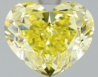 1.57 ct., Fancy Intense Yellow/VVS2, Heart cut diamond, unmounted, VM-2393