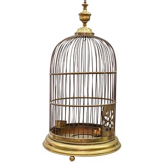 Vintage Brass Birdcage