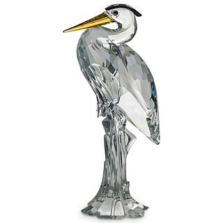 Swarovski Crystal Silver Heron Figurine