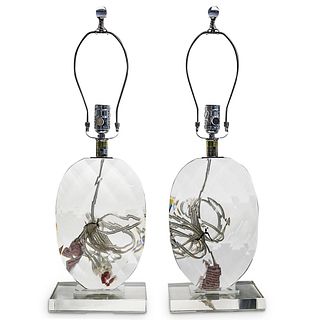Pair of Ralph Lauren Crystal Table Lamps