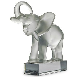 Lalique Elephant Figurine Paperweight