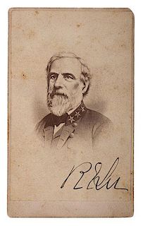 CSA General Robert E. Lee Signed CDV 