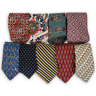 (9Pc) Designer Tie Collection