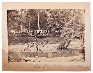 Civil War Albumen Photograph, "Stone River," Possibly Unpublished 