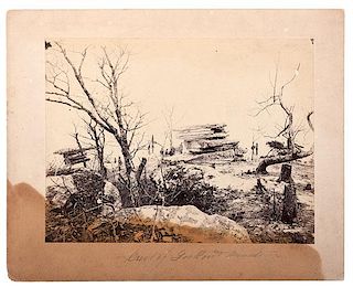 Civil War Albumen Photograph, "Crest of Lookout Mountain," by Sweeny 