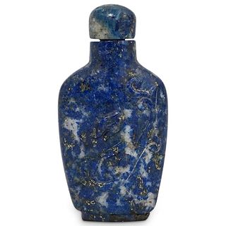 Japanese Lapis Lazuli Carved Snuff Bottle