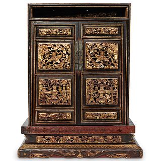 Antique Chinese Peranakan Straits Altar Cabinet