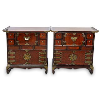 Pair of Antique Korean Alter Cabinets