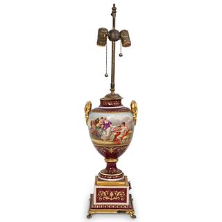 19th Cent. Royal Vienna Porcelain Lamp