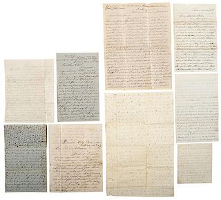 Extensive Archive Associated with Chester W. Burton and Family, Upstate New York, Incl. Letters Written from Denver Concerning Possible Rebel Invasion