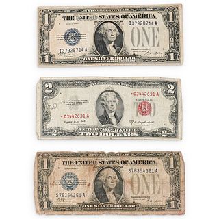 (3Pc) US Bank Note Grouping
