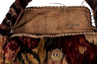 Carpet Bag Identified to Capt. R.A. Potter, 2nd Connecticut Heavy Artillery, Plus 